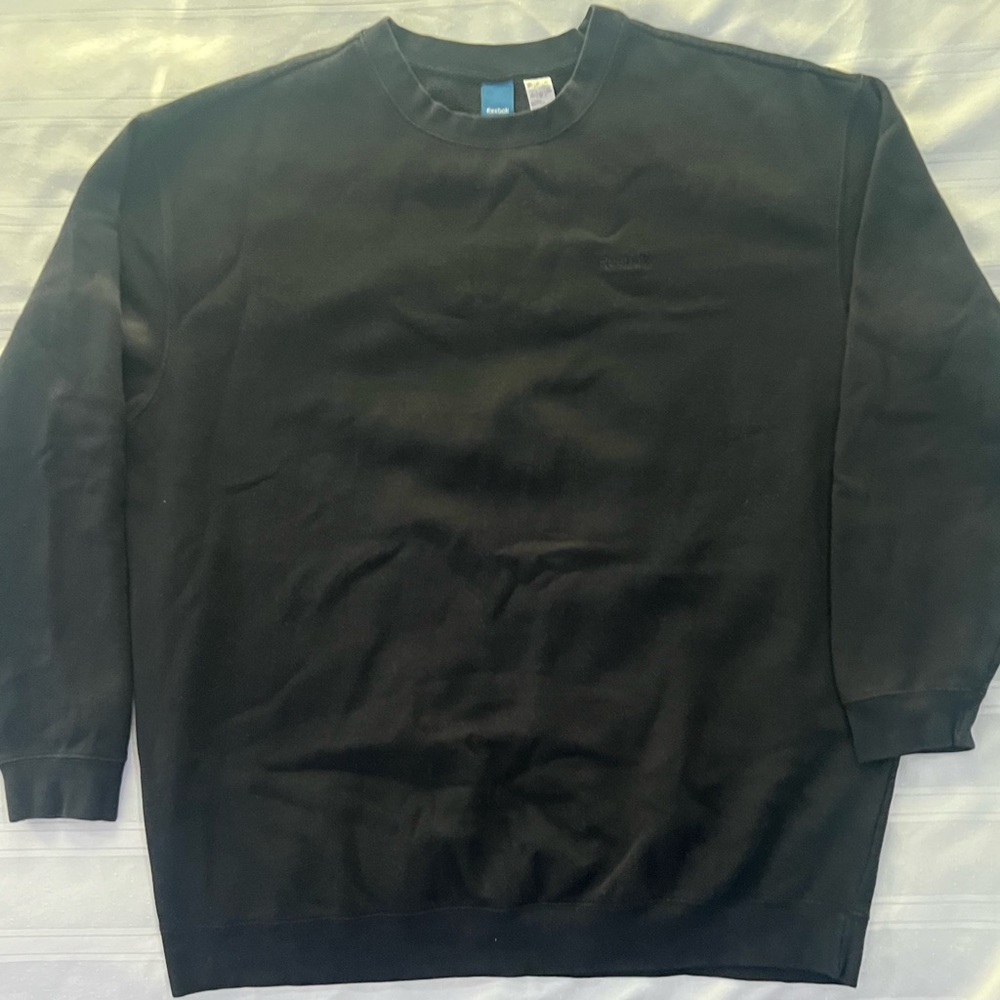 Vintage Men’s Reebok Black Crewneck (Size 3XL)